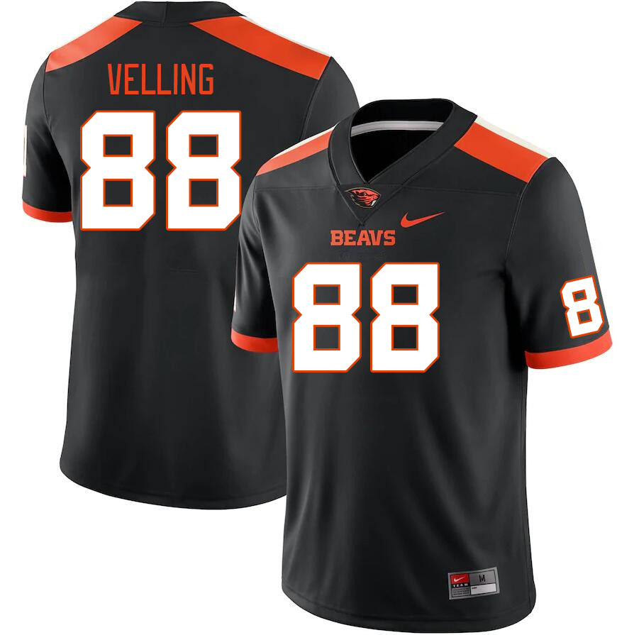 Men #88 Jack Velling Oregon State Beavers College Football Jerseys Stitched Sale-Black
